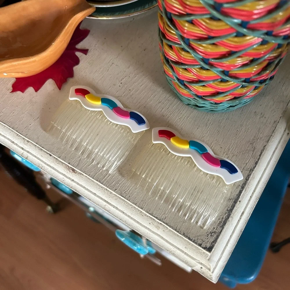 Vintage 80’s Wave Hair Combs